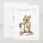 Baby Shower Card Feiertagskarte (Vorne/Hinten)