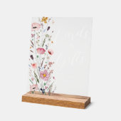 Baby Shower Cards & Gifts Watercolor Floral Acrylschild (Winkel)