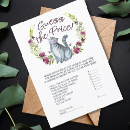 Baby Shower Cat Thema Ratet das Preisspiel Einladung