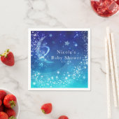 Baby Shower Celestial Moon Sparkle Sky Custom Serviette (Beispiel)