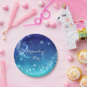 Baby Shower Celestial Moon Sparkle Sky Party Pappteller (Party)