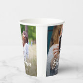 Baby Shower Chic Moderne Script Typografie 2 Foto Pappbecher (Rechts)