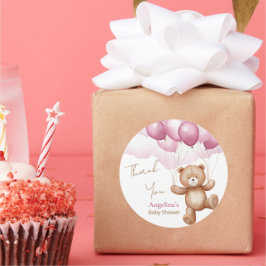 Baby Shower Classic Round Sticker