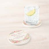 Baby Shower Coasters | Teddy Bear | Baby in Bloom Getränkeuntersetzer (Seite)