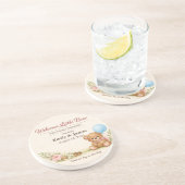 Baby Shower Coasters | Teddy Bear | Woodland Paste Getränkeuntersetzer (Seite)