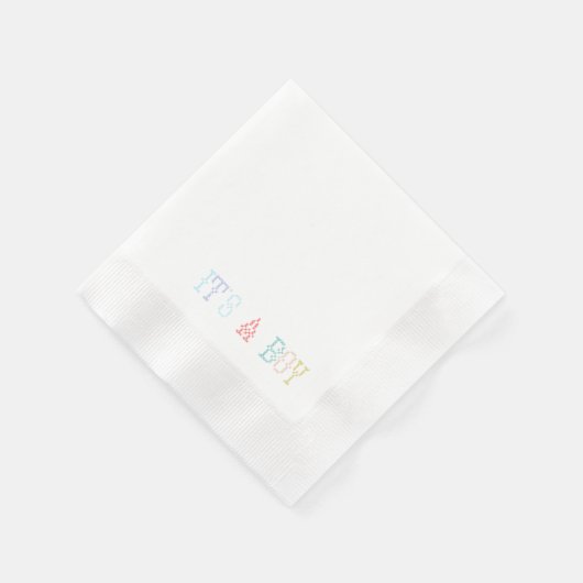 Baby Shower Cocktail Napkins Serviette (Ecke)