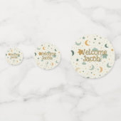 Baby Shower Confetti Boho Moon Stars Theme Konfetti (Vorderseiten)