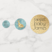 Baby Shower Confetti Gold Mommy N Baby Delphine Konfetti (Rückseiten)