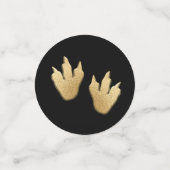 Baby Shower Confetti Gold Mommy N Baby Penguins Konfetti (Klein Vorderseite)