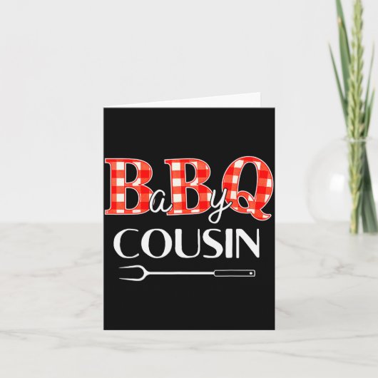 Baby Shower Cousin Bbq Party Cute Matching Family  Karte (Vorderseite)