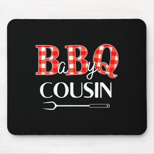 Baby Shower Cousin Bbq Party Cute Matching Family Mousepad (Vorne)