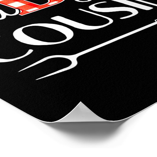 Baby Shower Cousin Bbq Party Cute Matching Family Poster (Ecke)