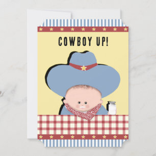 Baby Shower Cowboy Einladung