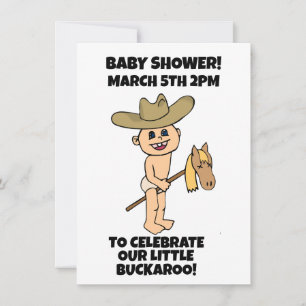 BABY SHOWER Cowboy-Einladungen nach Maß Einladung