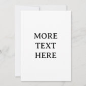  BABY SHOWER CUSTOM PHOTO INVITATIONS EINLADUNG (Rückseite)