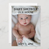  BABY SHOWER CUSTOM PHOTO INVITATIONS EINLADUNG (Vorne/Hinten)