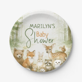 Baby Shower Cute Baby Animals Pappteller