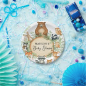Baby Shower Cute Baby Animals Pappteller (Party)