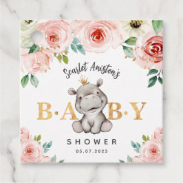 Baby Shower Cute Hippopotamus Thank You Geschenkanhänger