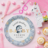 Baby Shower Cute Penguin Paper Plates Pappteller (Party)