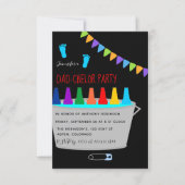 Baby Shower Dadchelor Beer Keg Party Einladung (Vorderseite)