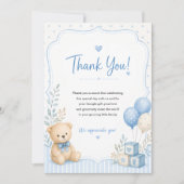 Baby-Shower-Dankeskarten Dankeskarte (Vorderseite)