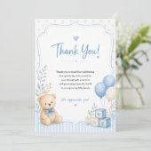 Baby-Shower-Dankeskarten Dankeskarte (Stehend Vorderseite)