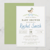 Baby shower de canard colvert einladung (Vorne/Hinten)
