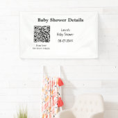 BABY SHOWER DETAILS QR SCAN CODE MINIMAL MODERN RU BANNER (Insitu)