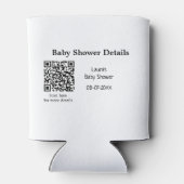 BABY SHOWER DETAILS QR SCAN CODE MINIMAL MODERN RU DOSENKÜHLER (Rückseite)