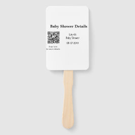 BABY SHOWER DETAILS QR SCAN CODE MINIMAL MODERN RU FÄCHER