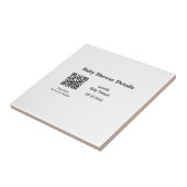 BABY SHOWER DETAILS QR SCAN CODE MINIMAL MODERN RU FLIESE (Seite)