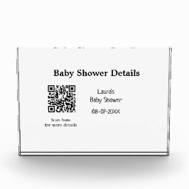 BABY SHOWER DETAILS QR SCAN CODE MINIMAL MODERN RU FOTOBLOCK