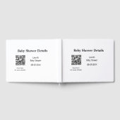 BABY SHOWER DETAILS QR SCAN CODE MINIMAL MODERN RU GÄSTEBUCH (Voll)