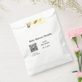 BABY SHOWER DETAILS QR SCAN CODE MINIMAL MODERN RU GESCHENKTÜTCHEN (Versiegelt)