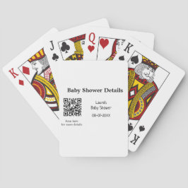 BABY SHOWER DETAILS QR SCAN CODE MINIMAL MODERN RU SPIELKARTEN