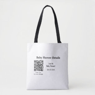 BABY SHOWER DETAILS QR SCAN CODE MINIMAL MODERN RU TASCHE
