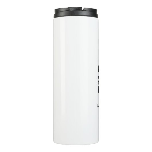 BABY SHOWER DETAILS QR SCAN CODE MINIMAL MODERN RU THERMOSBECHER (Rückseite)