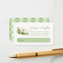 Baby Shower Diaper-Raffel 'Ein kleiner Golfer'