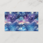 Baby Shower Diaper Raffle Card–Starry Sky Begleitkarte (Rückseite)