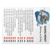 Baby Shower Dragon Kleine Ritter Ratgeber, wer Spi Notizblock (Vorderseite)