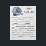 Baby Shower Dragon Knight Mad Libs Game Notizblock<br><div class="desc">Dieses Design entstand durch digitale Kunst und kann in dem Bereich personalisiert sein, der durch das Ändern des Fotos und/oder Textes zur Verfügung gestellt wird. Oder Sie können es anpassen, indem Sie den Mausklick auswählen, um weitere Optionen anzupassen, um die Farbe des Hintergrunds zu löschen oder zu ändern, Text hinzuzufügen,...</div>