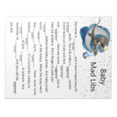 Baby Shower Dragon Knight Mad Libs Game Notizblock (Vorderseite)