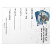 Baby Shower Dragon Little Knight Guesses Game Notizblock (Vorderseite)