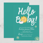 Baby Shower Drehbuch Sunshine Simple Moderne Einladung (Vorne/Hinten)