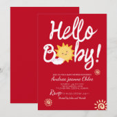 Baby Shower Drehbuch Sunshine Simple Moderne Einladung (Vorne/Hinten)