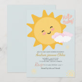 Baby Shower Drehbuch Sunshine Simple Moderne Einladung (Vorne/Hinten)
