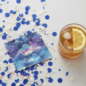 Baby Shower Drink Coaster – Celestial Dreamscape Untersetzer
