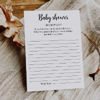 Baby-Shower-Eimer-Liste Spiel Druckbar, 