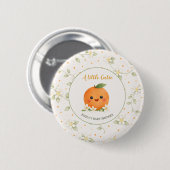 Baby Shower Ein kleiner Süßling Button (Vorne & Hinten)